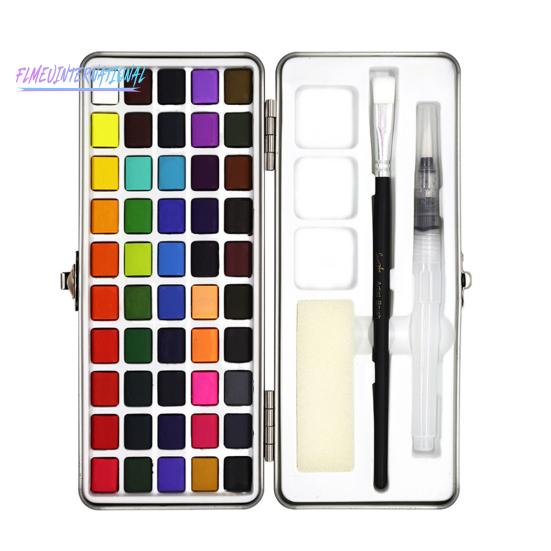 1 комплект, набор однотонных акварельных красок, однотонная концентрация, 50/72/90 цветов, DIY портативный художник, рисующий жизнь, набор твердых пигментов, школьные принадлежности