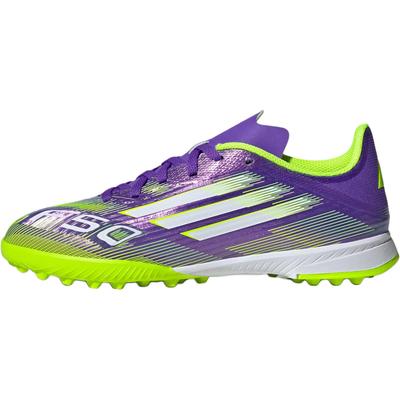 Adizero F50 League TF K Пакет Radiant Blaze Детские Кроссовки Фиолетовый Фиолетово-Rush Облачно-Белый JI0000