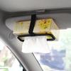 Universal Car Tissue Holder - Elastic Sun Visor Clip & Seat Back Organizer for Napkins & Paper Covers