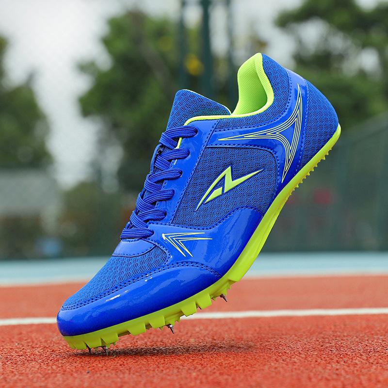 Standing Long Jump Spikes Sprinting Track Shoes Men's and Women's Running Shoes Long Jump Shoes High School Entrance Examination Sports Student Compet