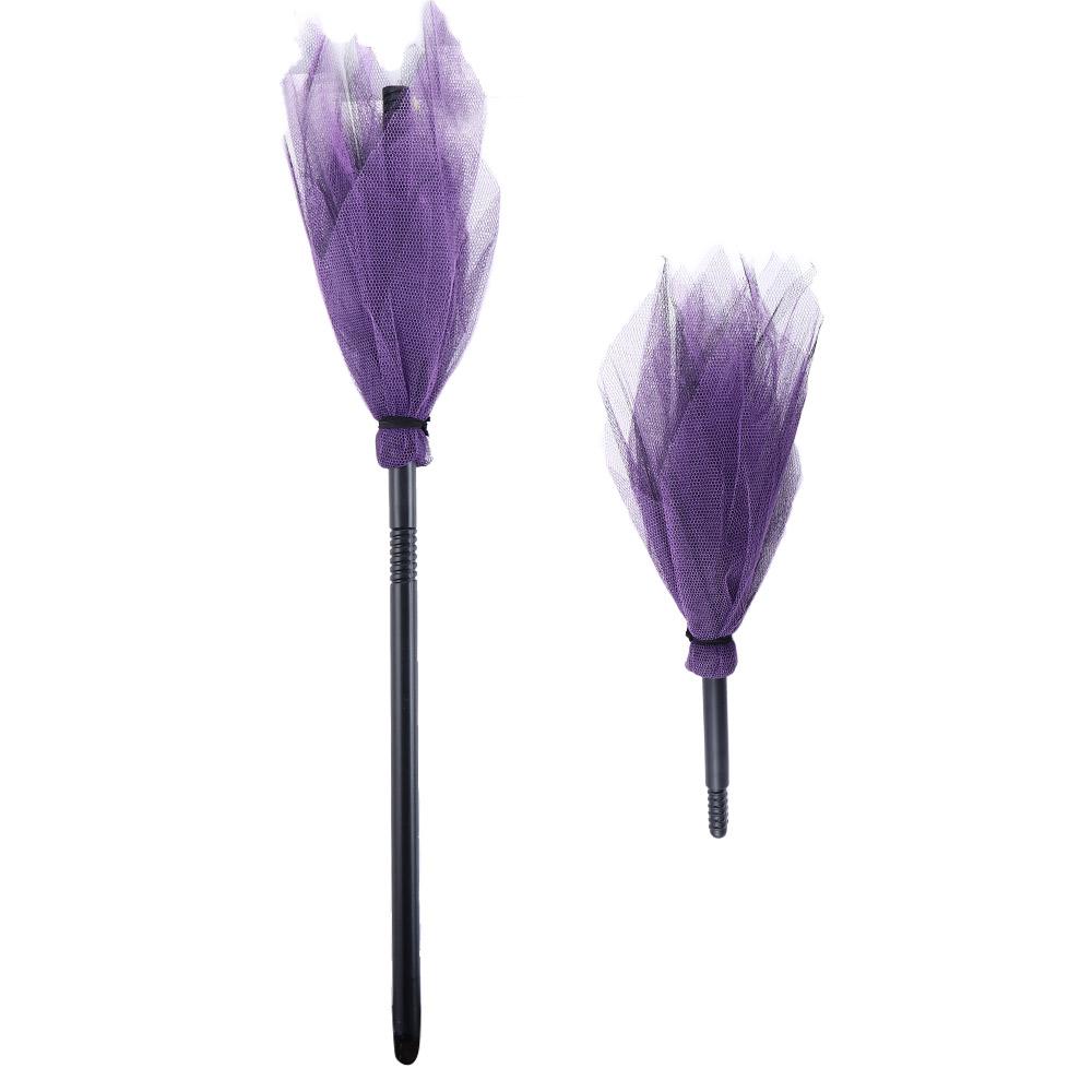 Children's Performance Halloween  Decorative Witch Broom Party Prop Witch Accessory Flying Broomsti