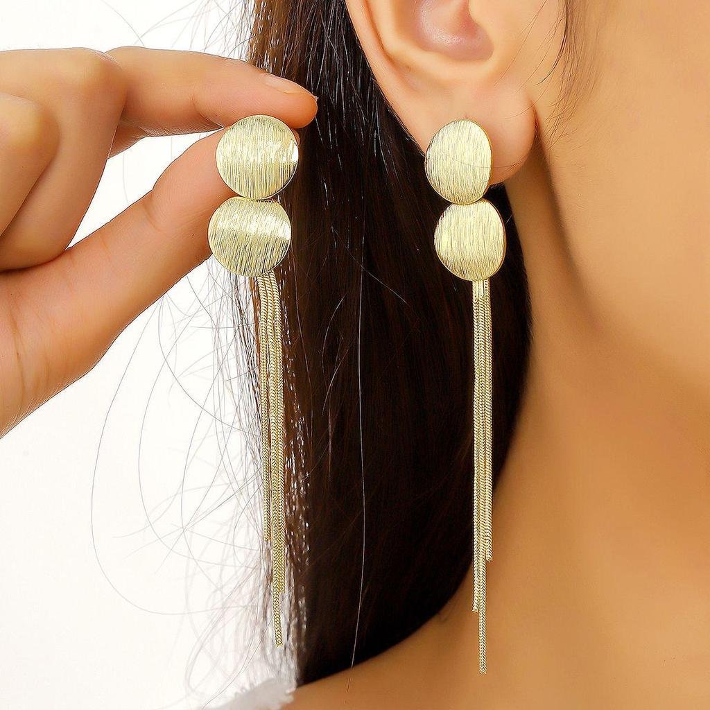 Exquisite Zircon Tassel Earrings: Luxurious, Unique Design for Women