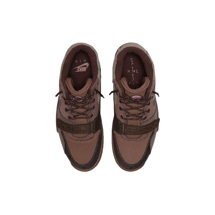 Travis Scott x Nike Air Trainer 1 SP Шоколад Унисекс Кроссовки Коричневый Светло-шоколадный Ржаво-розовый DR7515-200