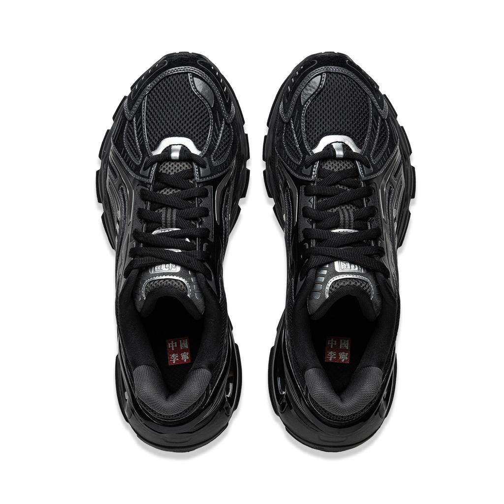 Li Ning Furious Rider BOW Износостойкие Низкие Повседневные Кроссовки Мужские Черные AZGU061-6