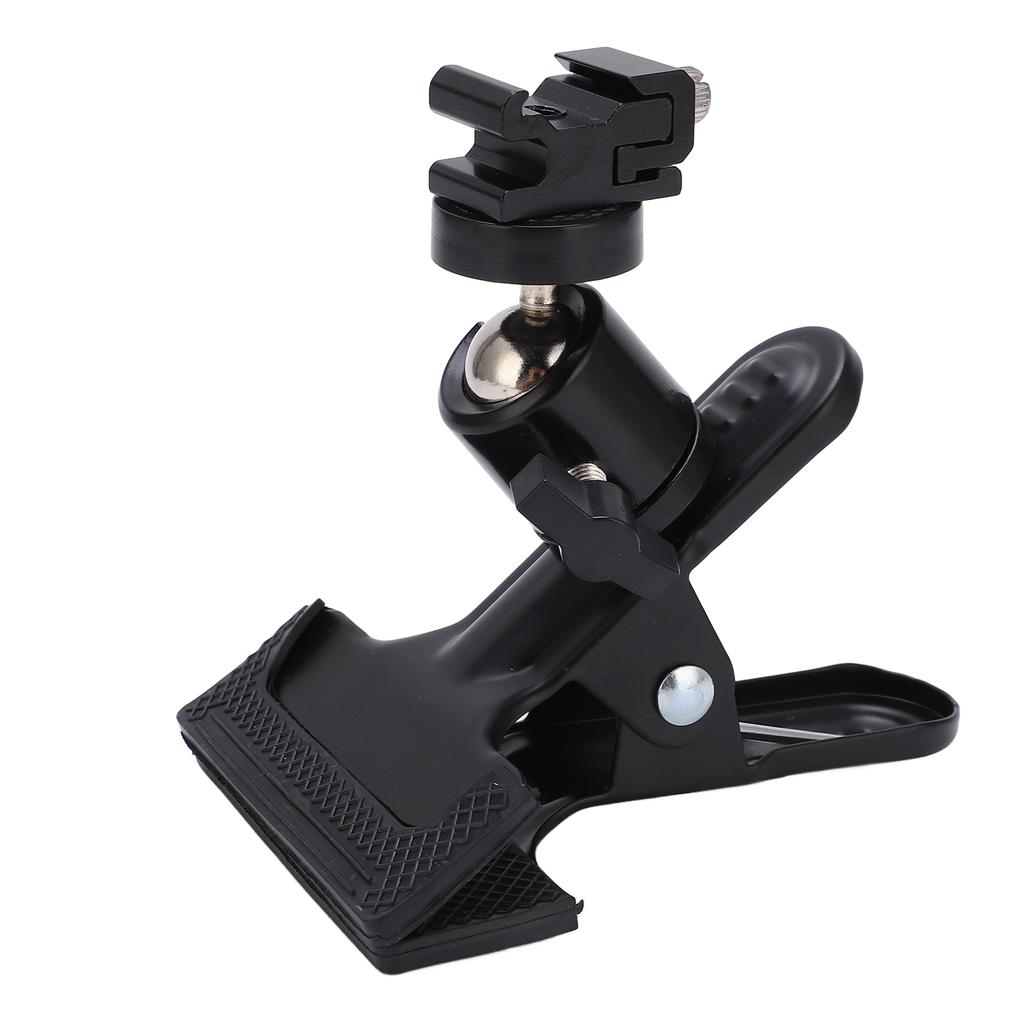 360 Degrees  Rotation Camera Clip Clamp Flash Reflector Holder Mount with Hot Shoe Base for Camera Accessory