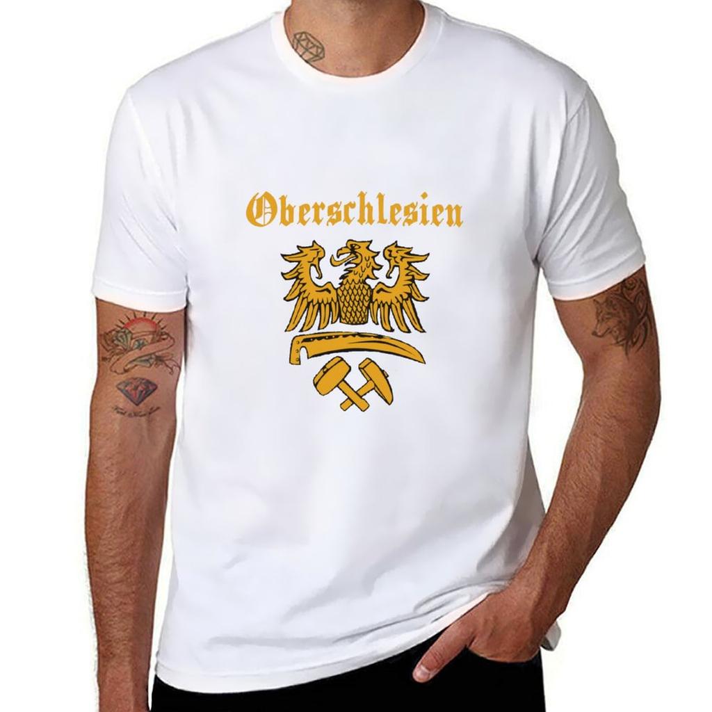 Upper Silesia Logo T-shirt Cotton T Shirt Pack Cotton T Shirt Man Man T Shirts High Quality Luxury Brand T-shirt