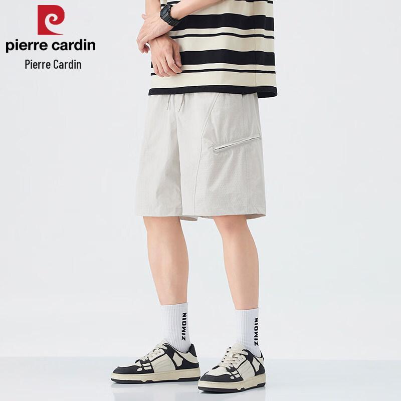 Pierre Cardin Мужские повседневные прямые шорты из ледяного шелка