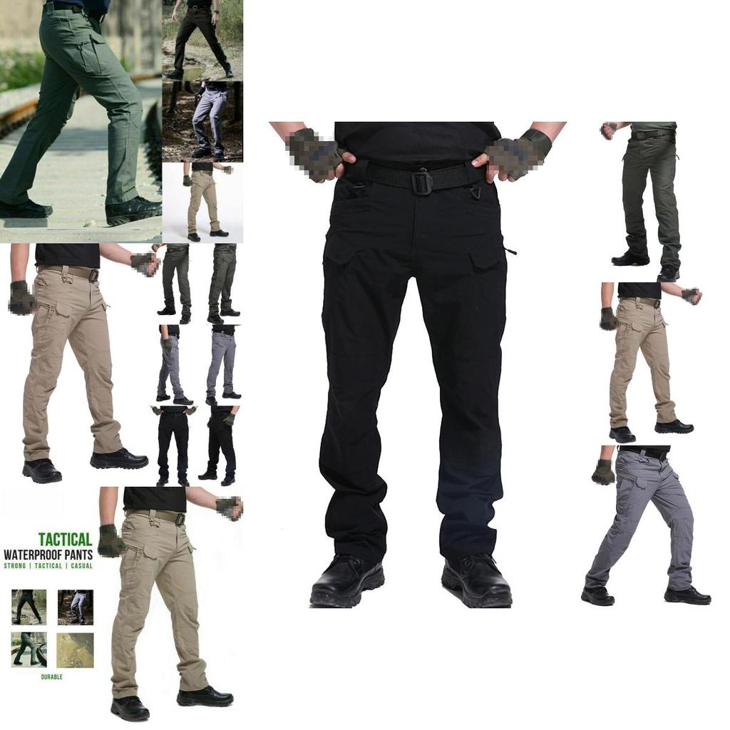 Tactical Cargo Men Trousers Outdoor Hiking Windproof Military Combat Pants Sport