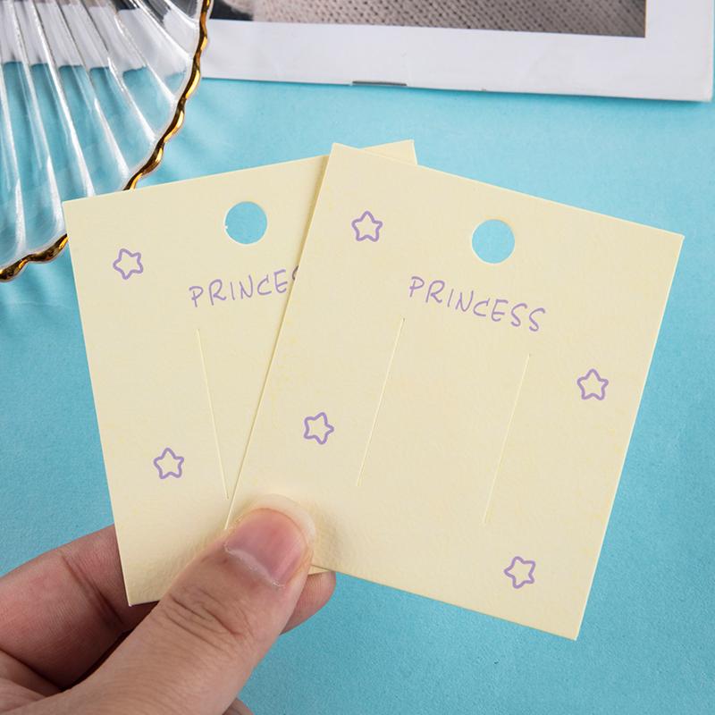 Hair Clip Paper Cards Hair Accessories Jewelry Display Card Hair Clip