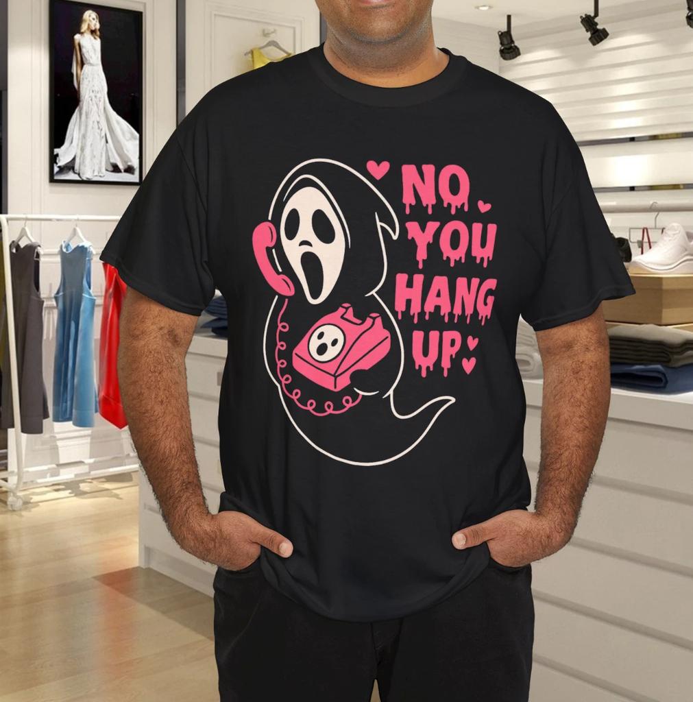 No You Hang Up Ghostface Scream T- Shirt