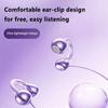 Built in Mic Ear Clip Headphones Lightweight Ear Hook Headphones Wired Headphones  Sports Use
