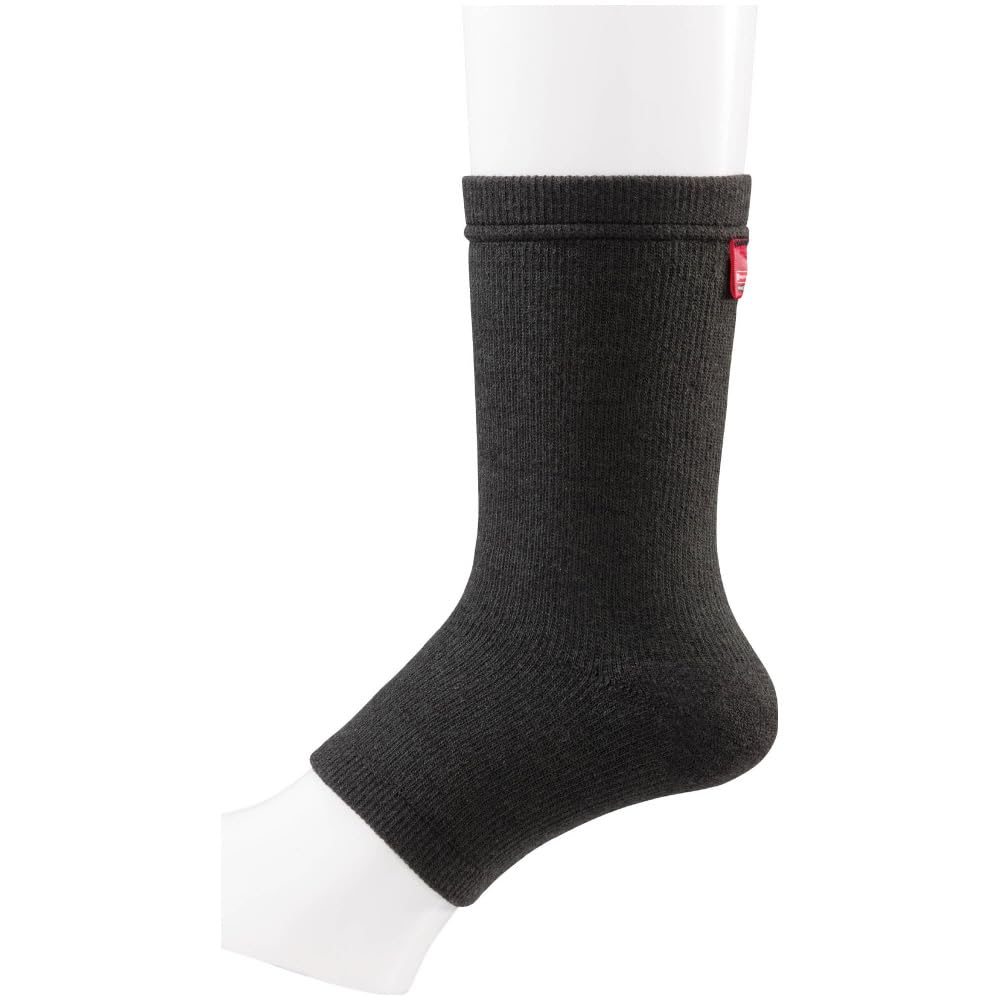 Mizuno Breath Thermo Supporter for Pack of and One Size Fits Most Ankles, 2, Moisture-Wicking Heat-Generating, C2JSA604, Black, (Ankle Circumference