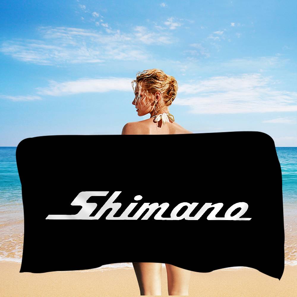 B-Shimanos Микрофибра с принтом Пляжное полотенце Альпинизм Йога Пляж Плавание Бег Впитывающее Мягкое полотенце