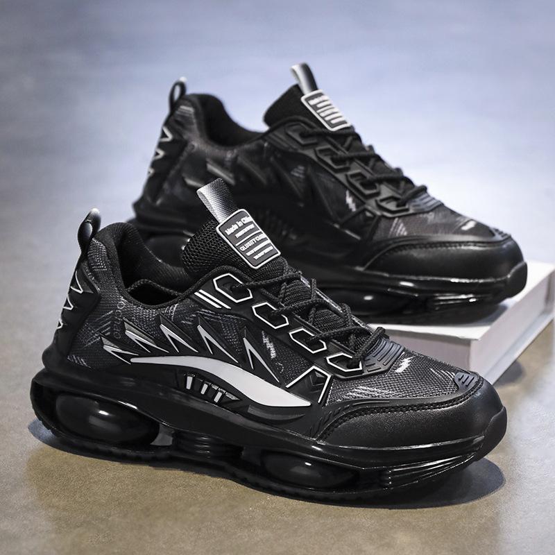 New Men's Shoes Sneakers Jelly Sole Soft Sole Dad Shoes Teen Trend Outdoor Mecha Running Shoes