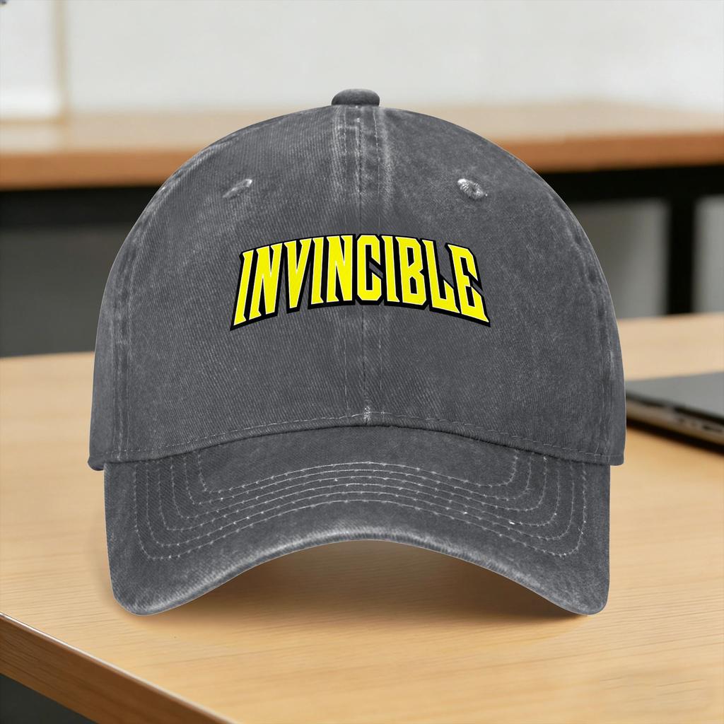 Кепка-бейсболка с логотипом 'Invincibles Season' (выцветший) в уличном стиле, кепка-тракер для защиты от солнца, весна, унисекс, для охоты, кемпинга, кепка-snapback