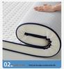 Thailand Natural Latex Mattress Topper - Single, Soft, Foldable Tatami Mat for Dorms & Home