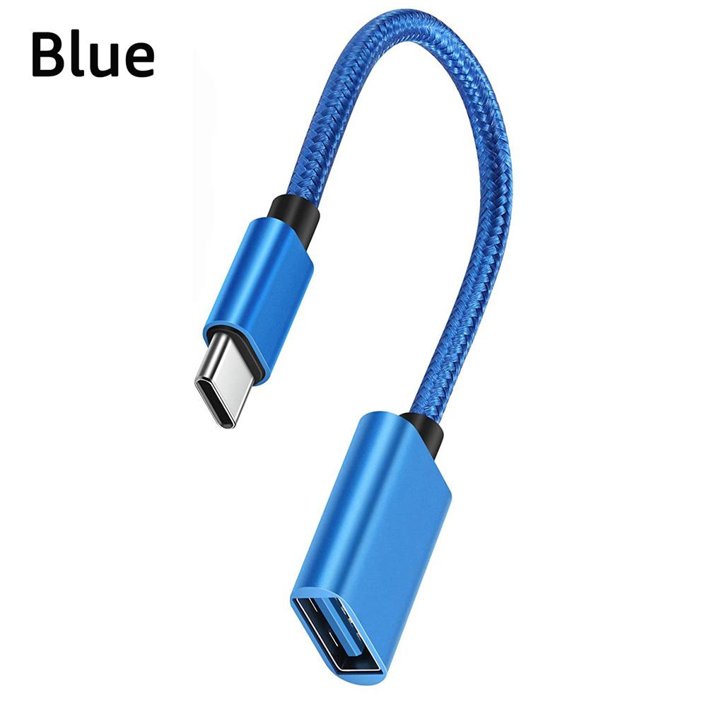 2 шт. OTG кабель TYPE-C к USB гнездовой кабель-адаптер для Samsung Macbook Huawei Xiaomi Realme POCO USB-кабель-адаптер Тип C