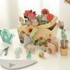 Little Girl's Secret Garden Set - Simulated Flower Planting Wooden Gardening Toy For Children Suitable As A Birthday Gift