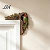 Wildlife Theme Interior Decor Chipmunk Tree Door Topper, Squirrel Owl Wooden Frame Sign, Funny Whimsical Handcrafted Wall Art Animals Corner Ornament,