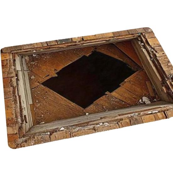 3D Ковер с оптической иллюзией, напольный коврик с реалистичным рисунком ямы, тест и игра