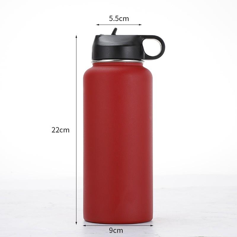 304 Stainless Steel Insulated Sports Water Bottle With Handle Large Capacity Vacuum Thermos Outdoor Hiking Gym Travel