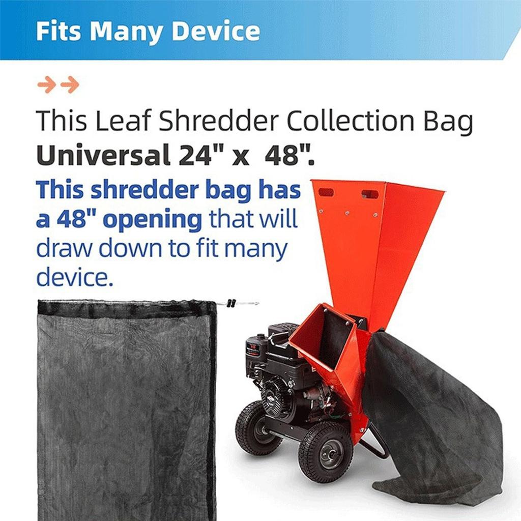 Мешок для измельчителя древесины Сменный Многоразовый Мешок для сбора листьев и мусора Нейлоновый материал Сменный мешок для измельчителя древесины