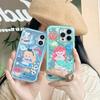 Мультяшный чехол с принцессой-русалкой для iPhone 17 Pro Max, Apple 15 и 14 - Полное покрытие, Защитный.