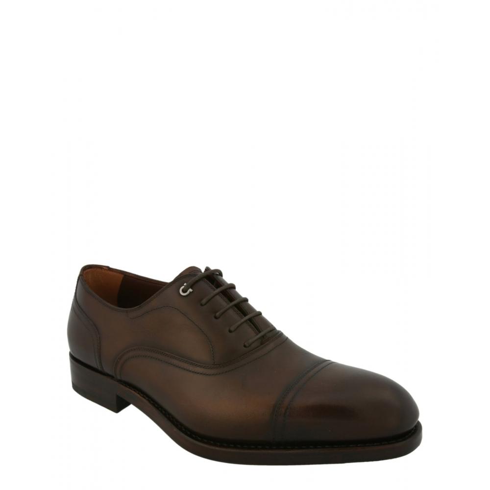 Salvatore Ferragamo Baron Leather Oxfords Brown