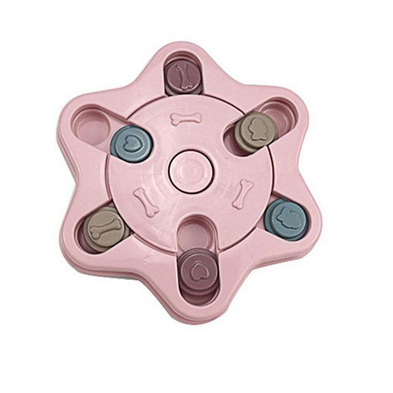 NonSlip Bowl Slow Feeder Slowly Eating Interactive Food Dispenser Dog Puzzle Toys Pet Training Game