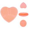 Puntos Love Heart Wash Косметические кисти Очиститель Силиконовый инструмент для макияжа Чистящий скруббер