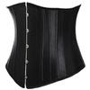 Бюстье и корсеты 24, корсет со стальными косточками, тренировочный корсет для талии, атласный корсет на шнуровке под грудью, парчовый корсет для похудения, формирователь тела