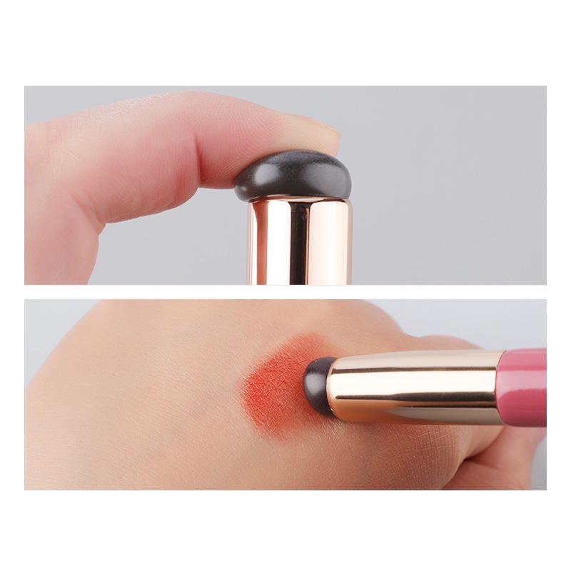 Силиконовая скошенная кисть для консилера Как кончики пальцев Q Мягкая Новая Портативная Круглая головка Силиконовая кисть для макияжа Кисть для губ Кисть для помады