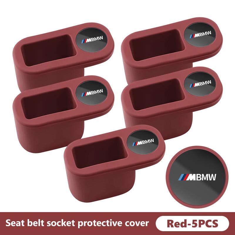Car Seat Belt Base Protector Anti Scratch Cover Accessories For BMW 1 3 5 7 Series M F01 F20 F10 F13 E52 E53 E60 E93 z4