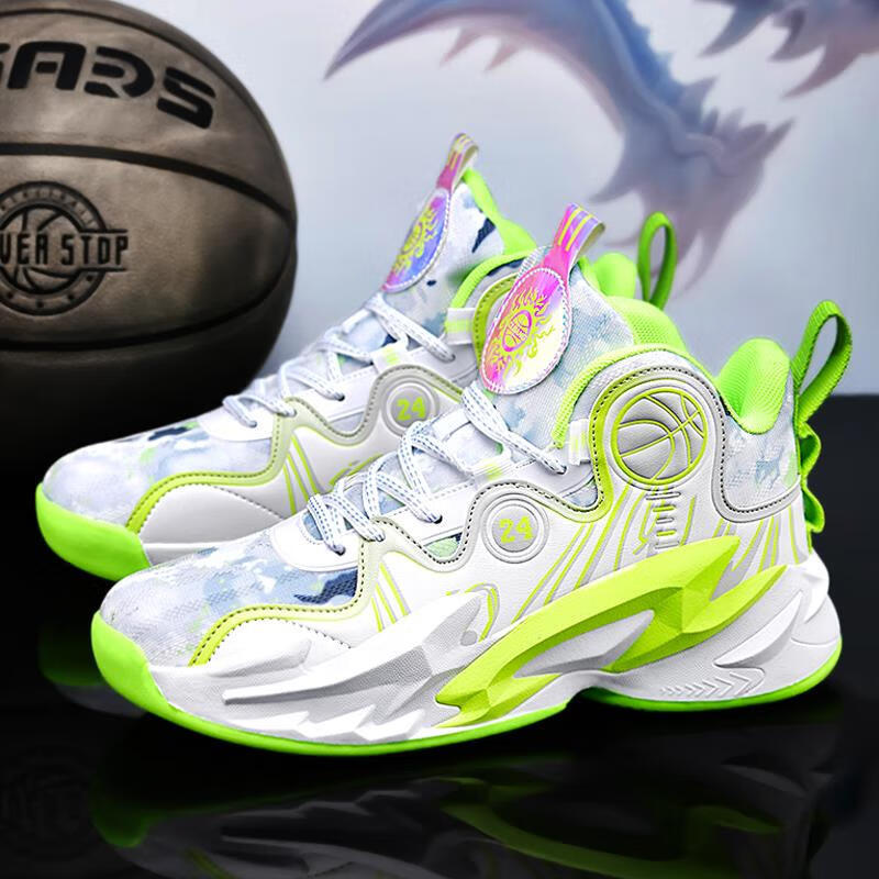 Детская спортивная обувь мужская обувь осень и зима 2025 новая мягкая подошва беговые баскетбольные кроссовки для детей среднего и старшего возраста мальчиков модная обувь