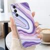 Чехол с акварельным мраморным принтом для Samsung A57 S26 Ultra A37 A17 A56 A36 A26 A16 A55 A35 A25 A15 A54 5G S21 FE S22 S23 S24 S25 Plus Прозрачный мягкий чехол из ТПУ