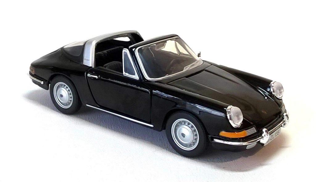 Мини-автомобиль Burago Porsche 911 Targa Convertible TARGA SPIDER 1967 1/32 (черный) [Элемент]