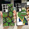 Смешной Грустный Лягушонок Пепе Мем Покрытие Чехол Для Телефона Для Samsung Galaxy S24 S25 FE S26 Edge S23 Ultra S22 S21 Plus S20 Противоударный Airaba