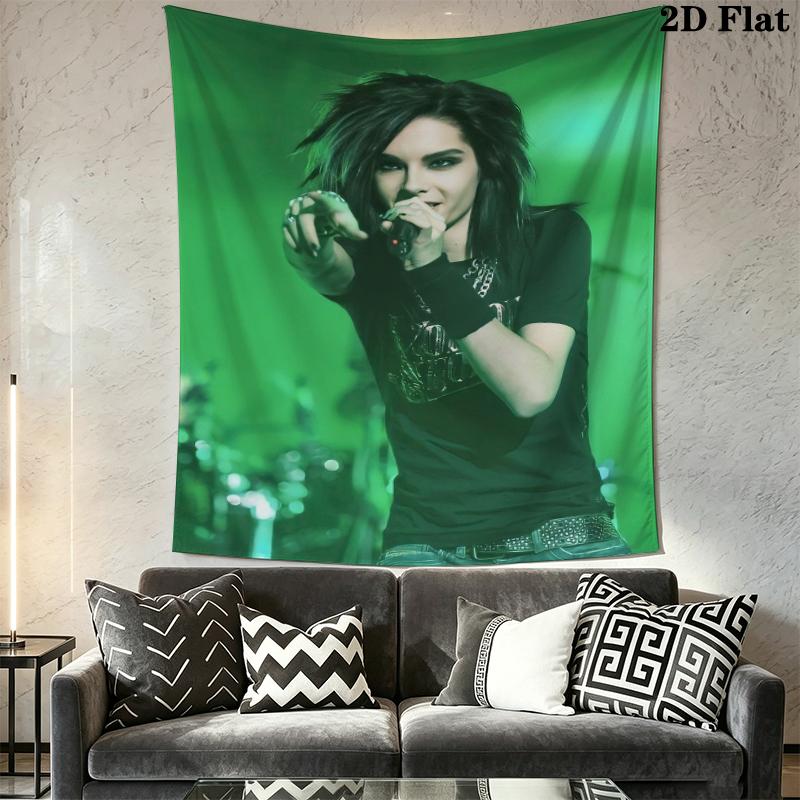 BILL KAULITZ Wall Tapestry Aesthetic Wall Hanging Printed Fabric Blanket Decorative Tapestries for Bedroom Living Room Home Decor