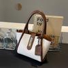 Fashion Niche Contrasting Colors Portable Tote Bag Women'S Bag Shoulder Letter Bag Crossbody Women'S Bag