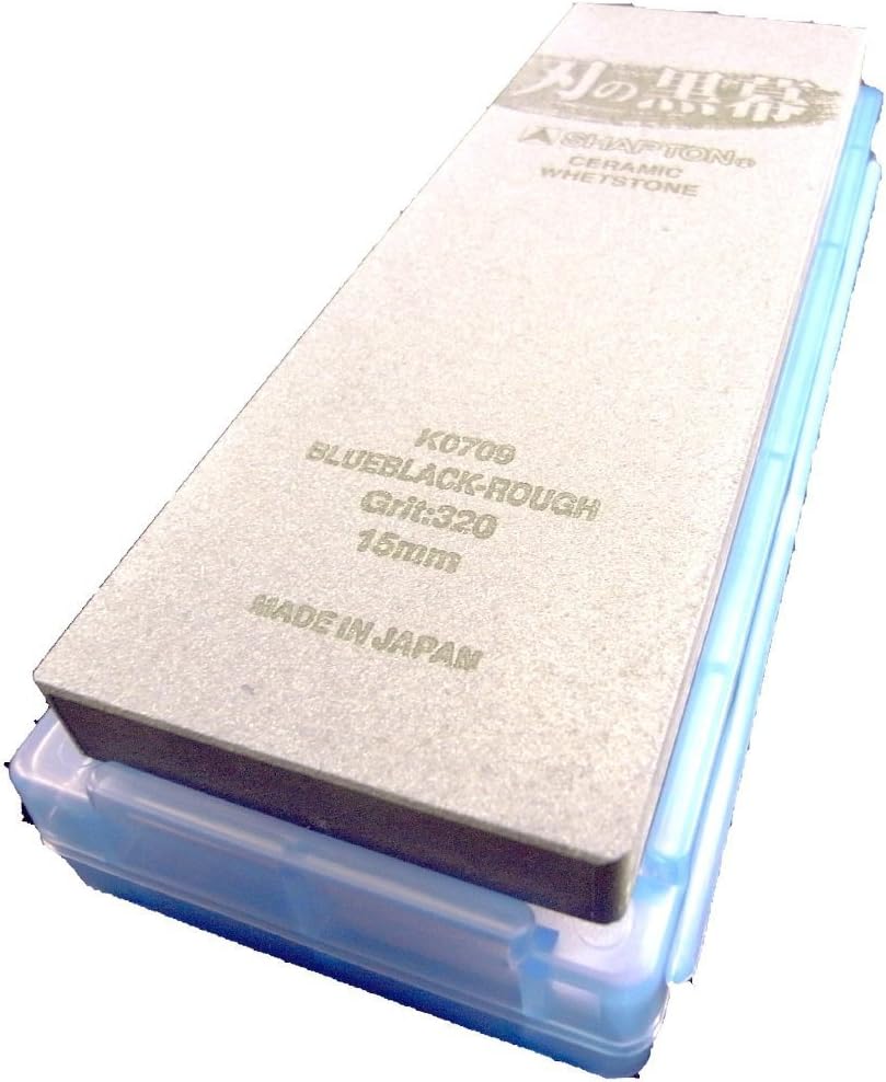 SHAPTON Ha No Kuromaku Ceramic Whetstone (D-set) - Rough & Medium & Fine Grit (#320, #1000, #5000)