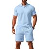 2026 Summer Collection: High-Quality Versatile Trendy Short Sleeve Polo Shirt & Shorts Set - Casual Fashion