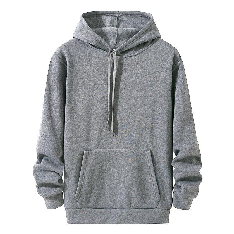Men's Solid Colors Long Sleeved Hoodies Casual Sweatshirts Hooded Coat Running Sports Pullover Hoodie