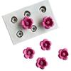 Six-Hole Small Flower Blossom Plum Blossom Rose Peony Flower Silicone Mold Fondant Cake Chocolate Birthday Cake Insert Mold
