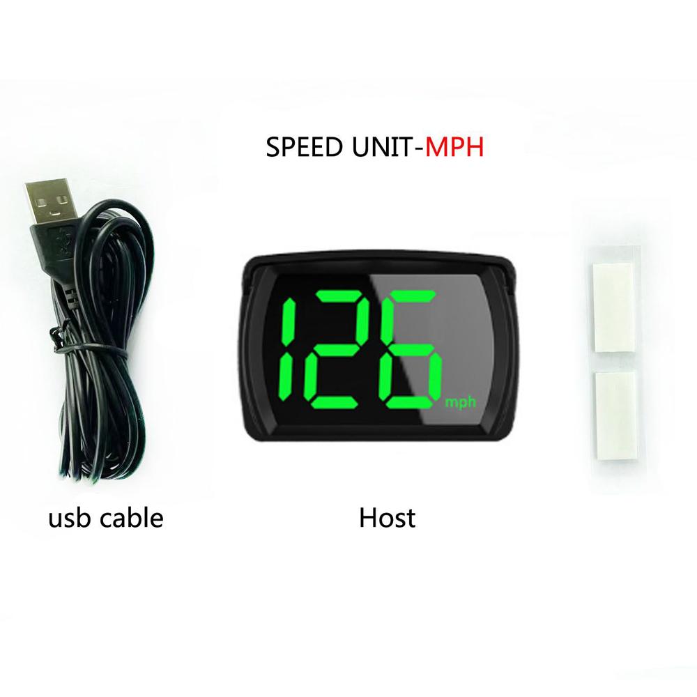 Автомобильный проекционный дисплей (HUD) MPH GPS Цифровой спидометр со светодиодным дисплеем крупным шрифтом для Автомобиля Грузовика Внедорожника Мотоцикла