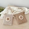 Grass Woven Shoulder Bag Casual Small Braided Crossbody Bag Women Beach Purse and Handbags Summer Sling Bag