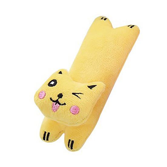 Pet Toy Realistic Animal Shape Bite-Resistant Plush Chew Toy with Catnip Relieves Boredom Simulation Modeling Teeth Cleaning