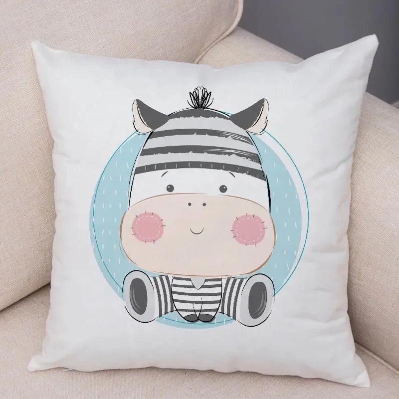 Наволочка с рисунком из мультфильма «Животное» для украшения интерьера, офиса, гостиной, дома, наволочка