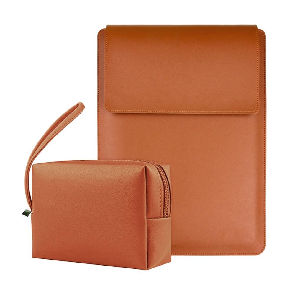 Bracket Design Laptop Sleeve Bag PU Leather Laptop Bracket Inner Bag Business Trip