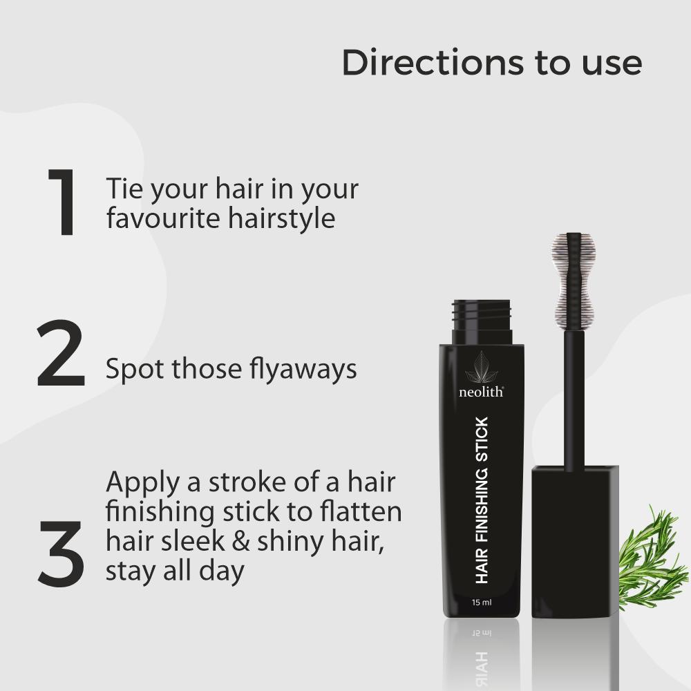 Neolith Frizz Free Hair Finishing Stick with Rosemary Oil and 14 Herbs | Non Sticky, Easy To Use | Combo of 2