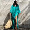 European & American Cotton Solid Color Blouse and Long Skirt Cover-Up for Beach or Swimwear.